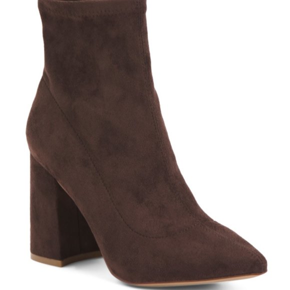 Steve madden Boots Suede Stretch Heel  NWB , Size 8.5. Womens Booties - Picture 4 of 8